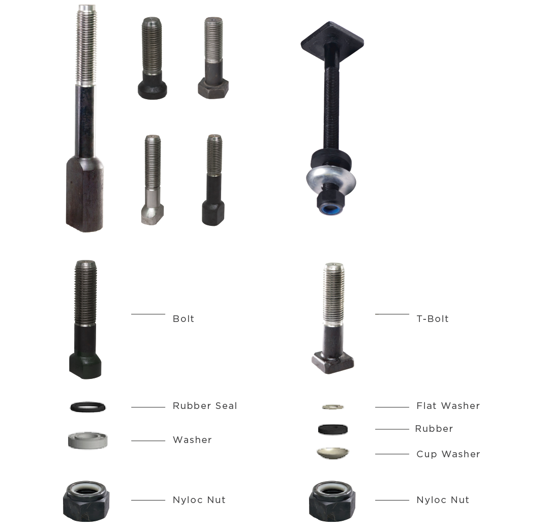 Fastener components illustration
